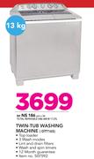 Defy 13Kg Twin-Tub Washing Machine DTT165