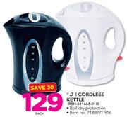 Logik 1.7Ltr Cordless Kettle RSH-441668 018-Each
