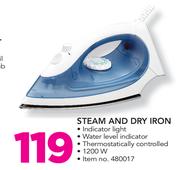 Logik 1200W Steam And Dry Iron