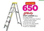 Gravity 6 Step Ladder ISL6 With 75mm Non Slip Treads