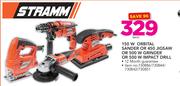 Stramm 150W Orbital Sander Or 450 Jigsaw Or 500W Grinder Or 500W Impact Drill-Each