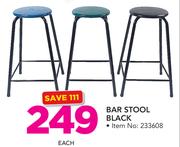 Bar Stool Black-Each
