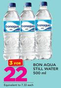Bon Aqua Still Water-3x500ml
