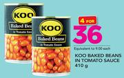 Koo Baked Beans In Tomato Sauce-4x410g