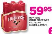 Hunters Gold Cider NRB-6x330ml