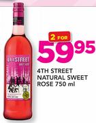 4th Street Natural Sweet Rose-2x750ml