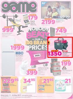 Game Botswana : Nobody Beats Our Big Brand Prices (11 May - 24 May 2017), page 1