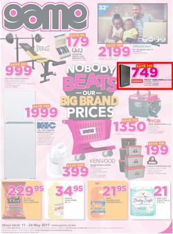 Game Botswana : Nobody Beats Our Big Brand Prices (11 May - 24 May 2017), page 1