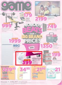 Game Botswana : Nobody Beats Our Big Brand Prices (11 May - 24 May 2017), page 1