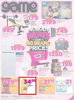 Game Botswana : Nobody Beats Our Big Brand Prices (11 May - 24 May 2017), page 1