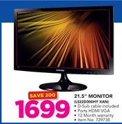 Samsung 21.5" Monitor LS22D300HY XAN Including D-Sub Cable