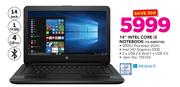 1HP 14" Intel Core i3 Notebook 14-AM001NI