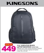 Kingsons 15.6" Executive Laptop Backpack KS3027-WA