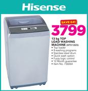 Hisense 13Kg Top Load Washing Machine WTX1302S