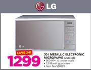 LG 30Ltr Metallic Electronic Microwave Oven MS3040S