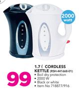 Logik 1.7Ltr Cordless Kettle RSH-441668 01-Each