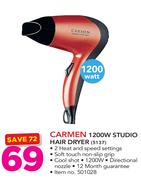 Wahl Carmen 1200W Studio Hair Dryer 5137
