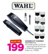 Wahl Homecut Combo Including Guide Combs Oil,Cleaning Brush & Trimmer WC79450-316