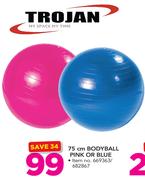 Trojan 75cm Bodyball Pink Or Blue-Each