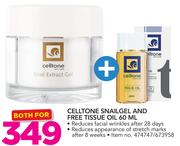 Celltone Snailgel And Free Tissue Oil 60ml-For Both