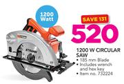 Stramm 1200W Circular Saw Including Wrench And Hex Key