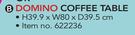 Domino Coffee Table 39.9x80x39.5cm