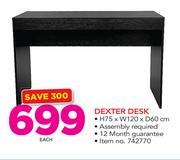Dexter Desk 75x120x60cm