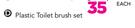 Addis Plastic Toilet Brush Set-Each
