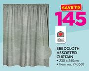Always Home Seedcloth Assorted Curtain 230x260cm