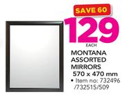 Montana Assorted Mirrors 570x470mm-Each