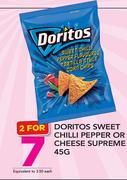 Doritos Sweet Chilli Pepper Or Cheeses Supreme-2x45g