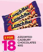 Assorted Cadbury Chocolates-3x40g
