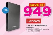 Lenovo 1TB 2.5" Hard Drive UHD F309