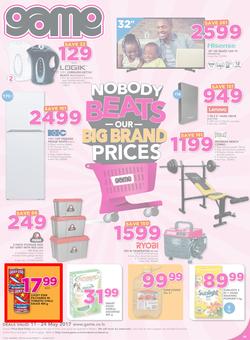 Game Lesotho : Nobody Beats Our Big Brand Prices (11 May - 24 May 2017), page 1