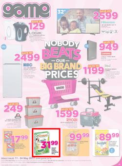 Game Lesotho : Nobody Beats Our Big Brand Prices (11 May - 24 May 2017), page 1