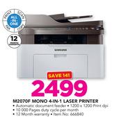 Samsung M2070F Mono 4 In 1 Laser Printer