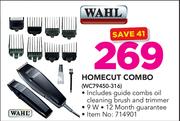 Wahl Homecut Combo WC79450-316 Includes Guide Combs Oil Cleaning Brush & Trimmer