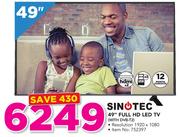 Sinotec 49" Full HD LED TV WITH DVB-T2
