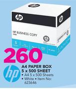 HP A4 White Paper Box 5 x 500 Sheet
