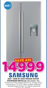 Samsung 660Ltr Side By Side Fridge With Water Dispenser Metallic RSA1WHMG1 XFA