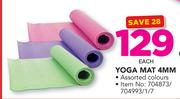 Trojan Yoga Mat-4mm Each