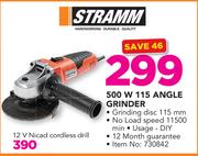 Stramm 500W 115 Angle Grinder