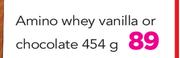 Amino Whey Vailla Or Chocolate-454g