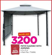 Out & About Patio Gazebo With Awning
