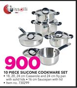 Tissolli 10 Piece Silicone Cookware Set