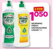 Morning Fresh Dishwashing Liquid-2 x 1Ltr