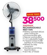 Andrakk Rechargeable Mist Fan