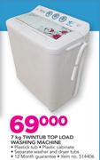 Scanfrost 7Kg Twin Tub Top Load Washing Machine