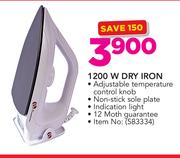 Binatone 1200W Dry Iron