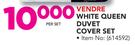Vendre White Queen Duvet Cover Set-Per Set